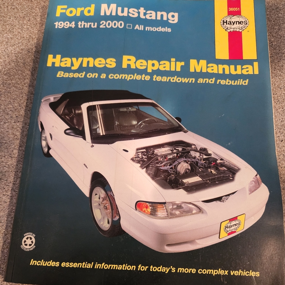 Mustang repair manual 1994 therw 2000